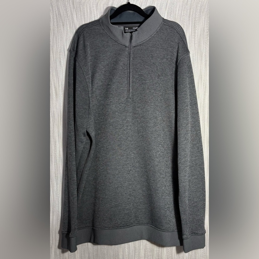 Under Armour Men's Charcoal 1/4 Zip-Up Sweater